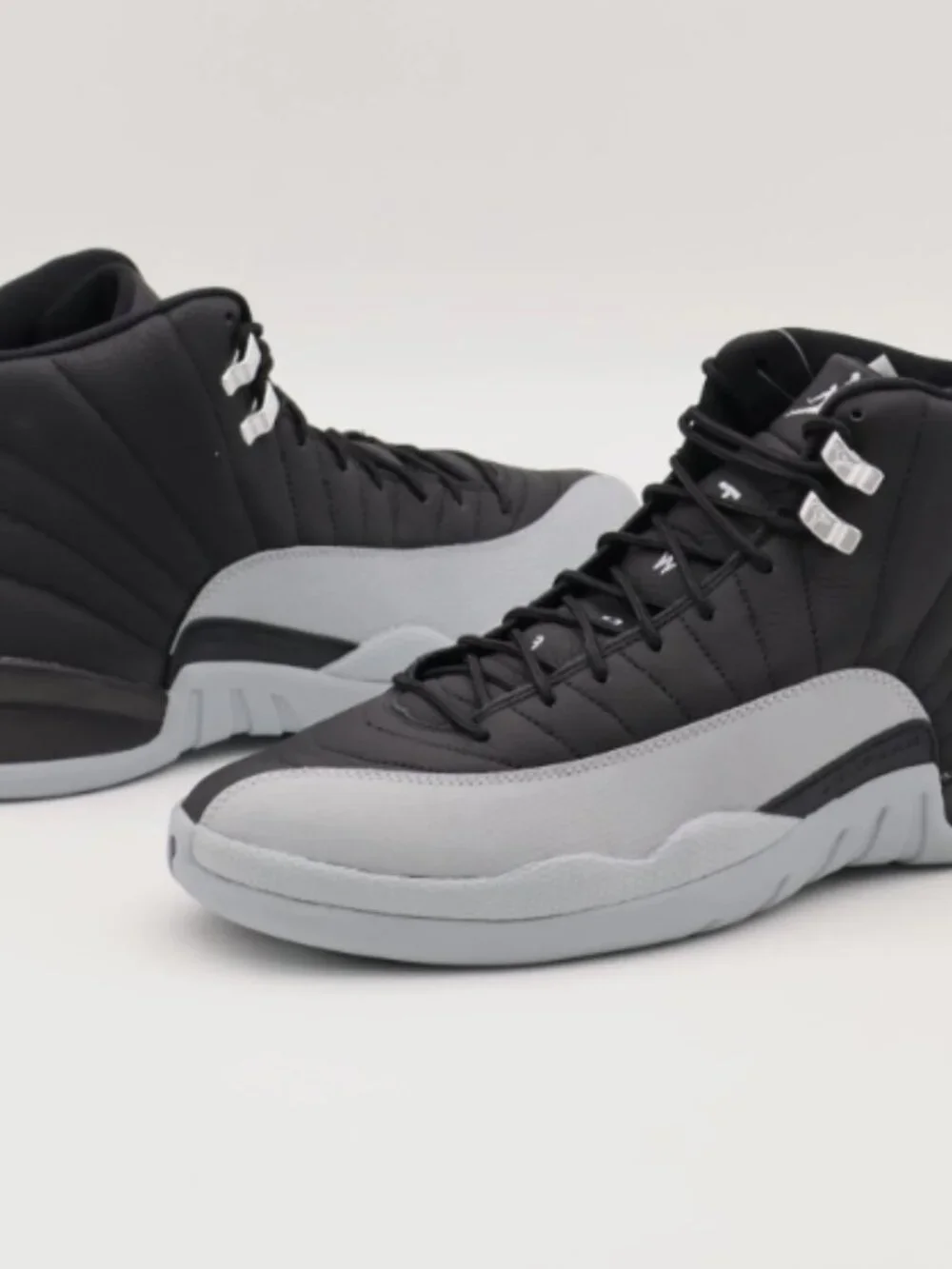 Nike Air Jordan 12 Retro Barons Black and Wolf Grey